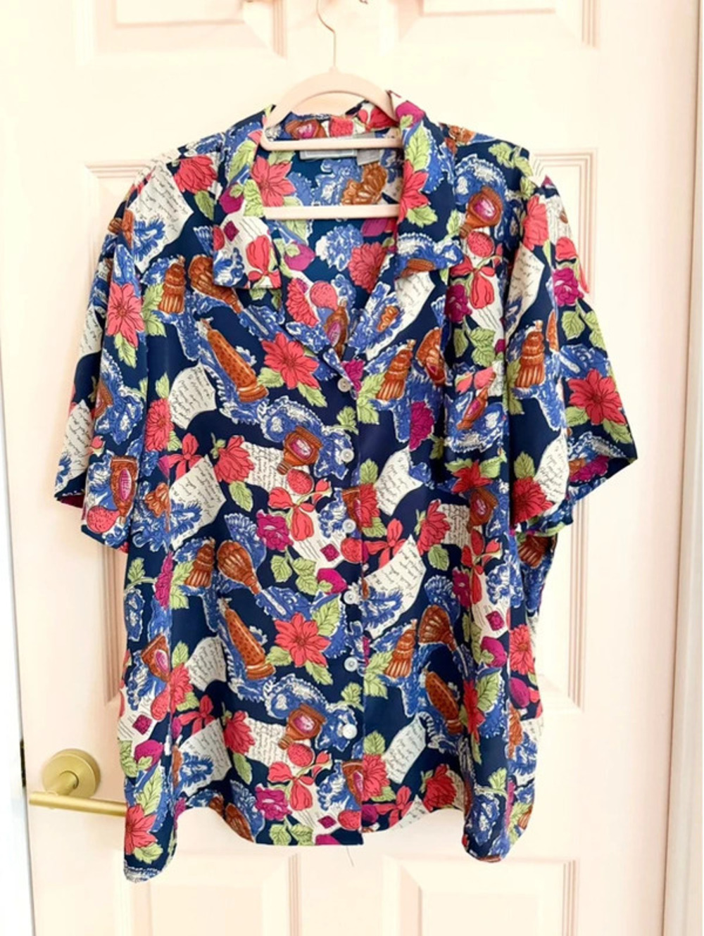 Silky floral Liz Baker button up